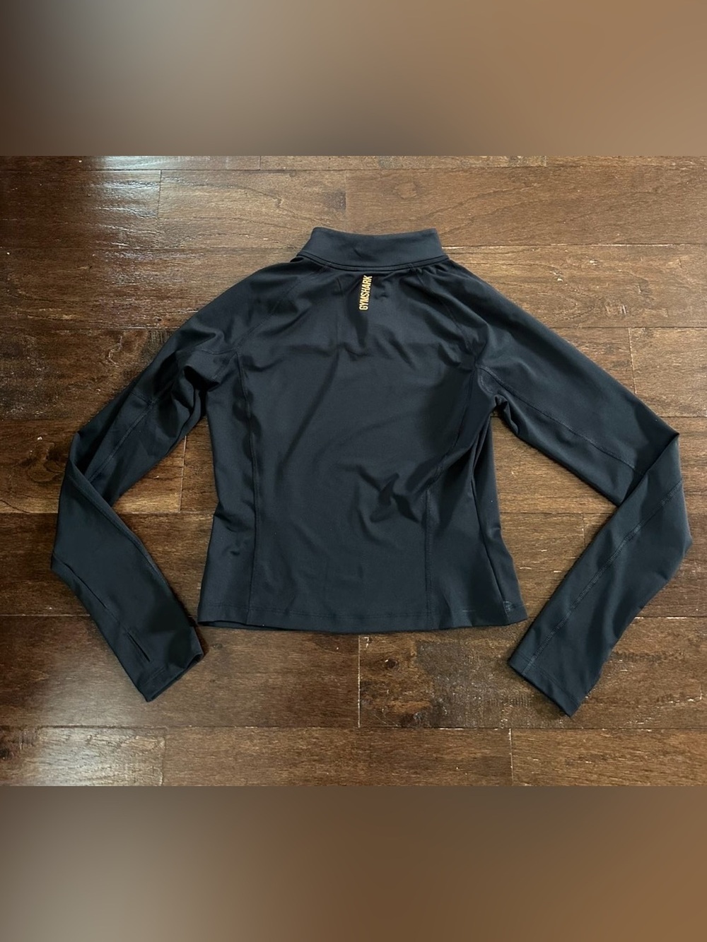 Gymshark TRAINING 1/4 ZIP Top Black size M NWOT - Picture 3 of 9